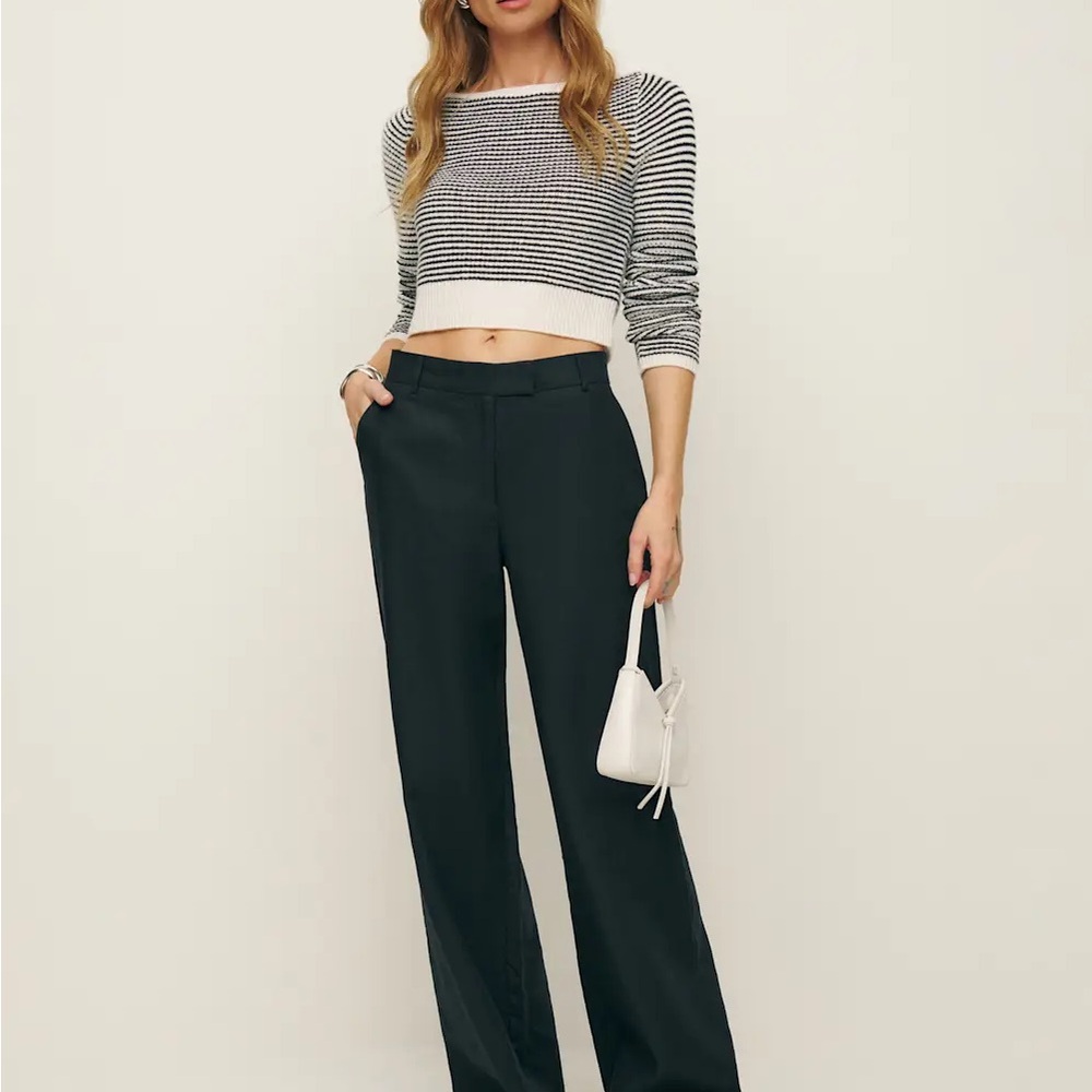 Reformation Carter Mid Rise Linen Pants - NWT